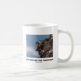 Taza De Café Viejo hombre en la montaña (ilusión óptica)