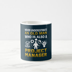 Taza De Café Viejo hombre - gestor de proyecto