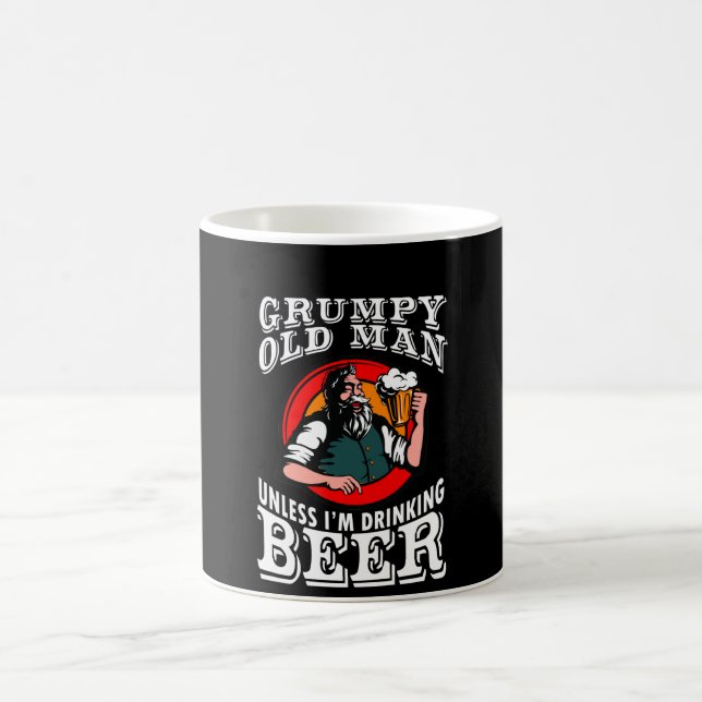 Taza De Café Viejo hombre gruñón a menos que cerveza de (Centro)