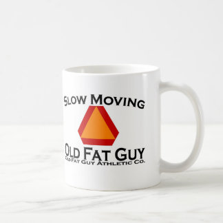 Taza De Café Viejo individuo gordo de movimiento lento