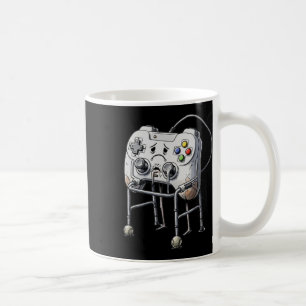 Taza De Café Viejo Jugador Retro Videojuego Viejo Jugador