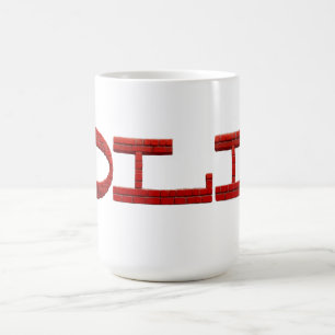 Taza De Café Viejo Ladrillo Rojo