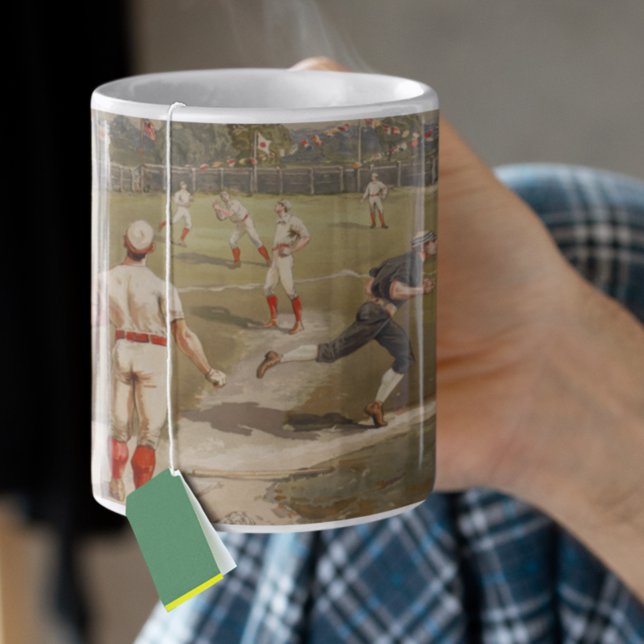 Taza De Café Viejo partido de béisbol de los años 1800 (Subido por el creador)