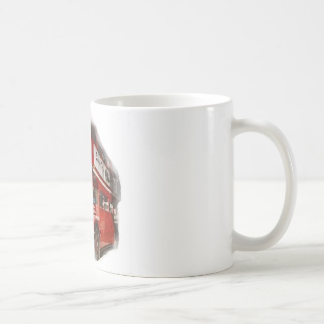 Taza De Café Viejo Red London Bus (Derecha)