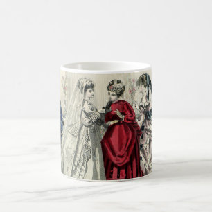Taza De Café Viejo retrato de novia del Partido de la Boda Vict