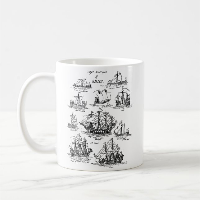 TAZA DE CAFÉ VIEJOS BARCOS DE VELA (Izquierda)