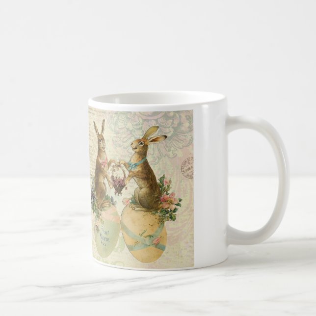 Taza De Café Viejos conejitos de Pascua de Francia (Derecha)