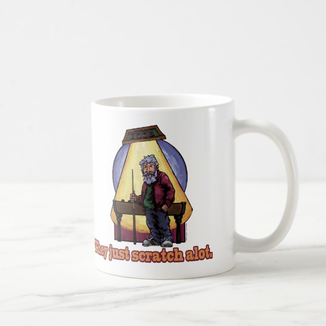 Taza De Café Viejos jugadores de Pool (Derecha)
