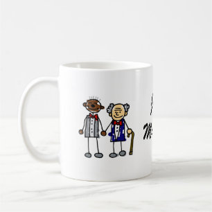 Taza De Café Viejos pares gay interraciales