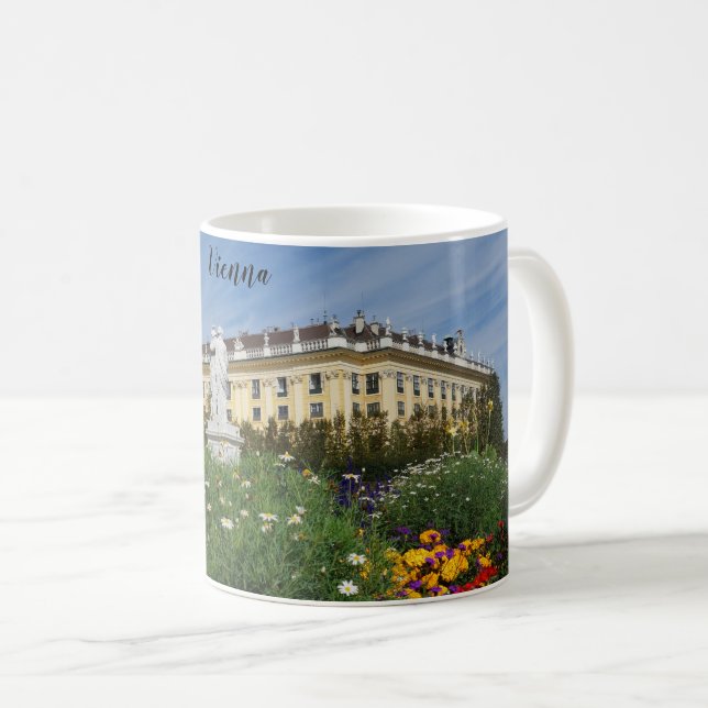 Taza De Café Viena Austria Foto de viaje Palacio Schonbrunn (Anverso derecho)