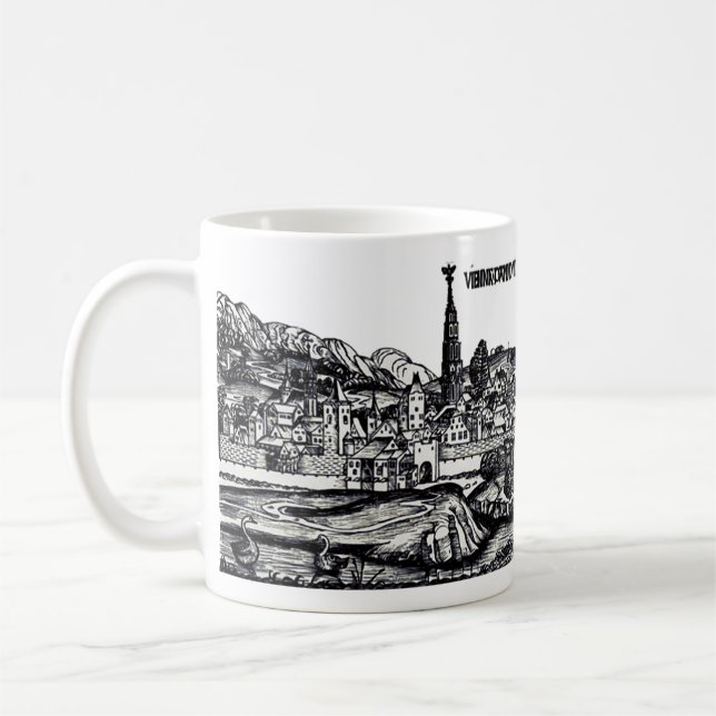 Taza De Café Viena capital de Austria  (Izquierda)