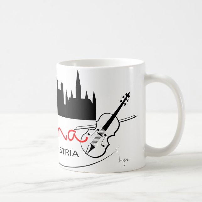 Taza De Café Viena hermosa, Austria (Derecha)