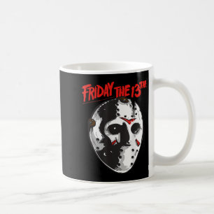 Taza De Café Viernes 13 de Halloween Diseño Máscara de arte