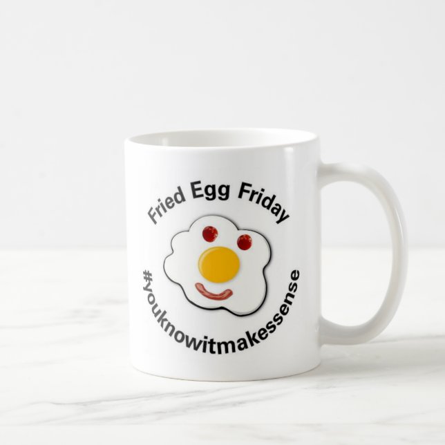 Taza De Café Viernes de huevo frito (Derecha)