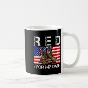 Taza De Café Viernes rojo para la bandera del papá recordar a t