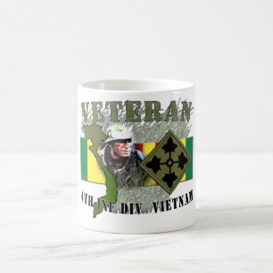 Taza De Café Vietnam-4th Inf Div (ningún CIB)