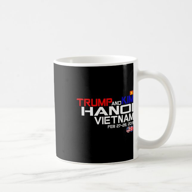Taza De Café Vietnam Suummit Kim And Trump T Shirt  (Derecha)