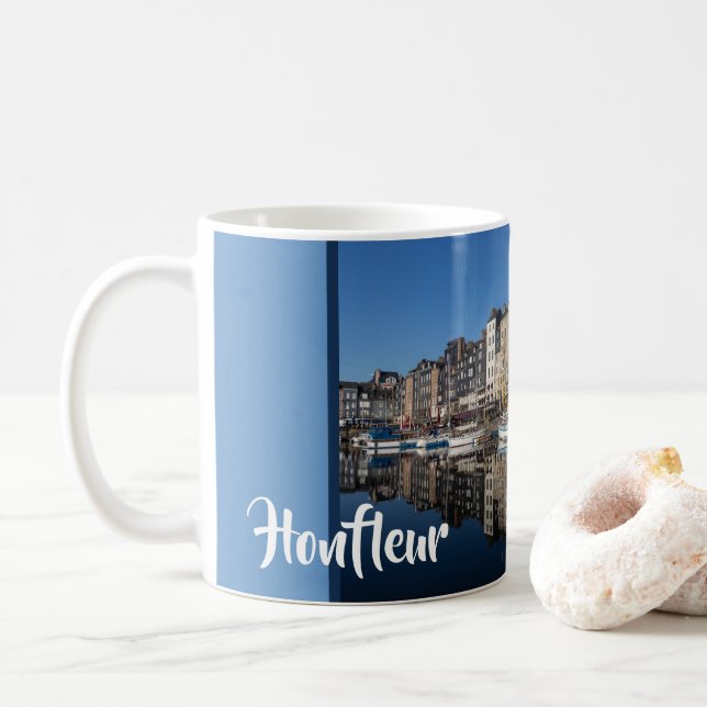 Taza De Café Vieux Bassin, (Puerto Viejo) Honfleur, Francia (Con donut)