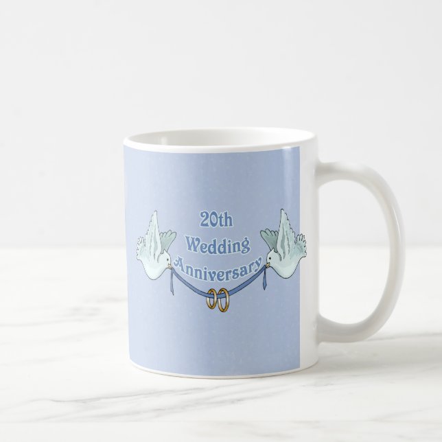 Taza De Café vigésimo Aniversario de boda (Derecha)