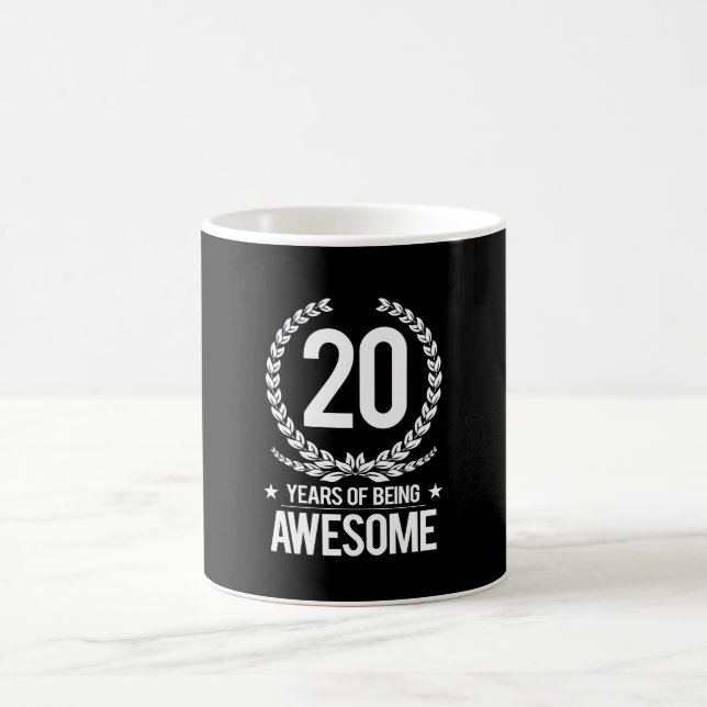 Taza De Café vigésimo Cumpleaños (20 años de ser (Centro)