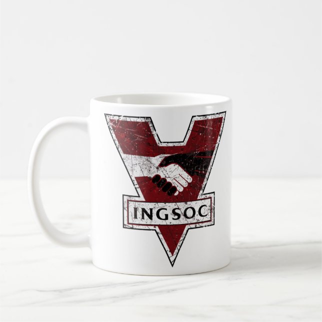 Taza De Café Vigilancia masiva de George Orwell en el INGSOC 19 (Izquierda)