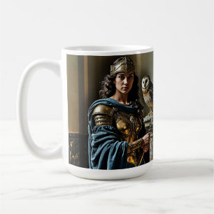 Taza De Café Vigilia silenciosa en Minerva - Diosa romana