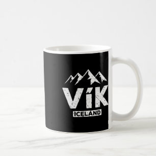 Taza De Café Vik Islandia Orgullo islandés arena negra playa de