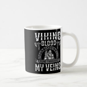Taza De Café Viking Blood Corre A Través De Mis venas La Indepe