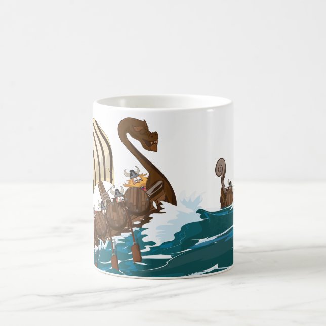 Taza De Café Viking Invasion Fleet (Centro)
