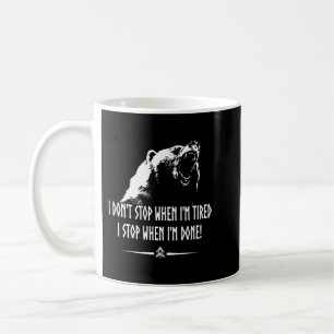 Taza De Café Viking No Me Detengo Cuando Estoy Cansado Me Deten