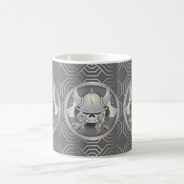 Taza De Café Viking Warrior Skull (Centro)