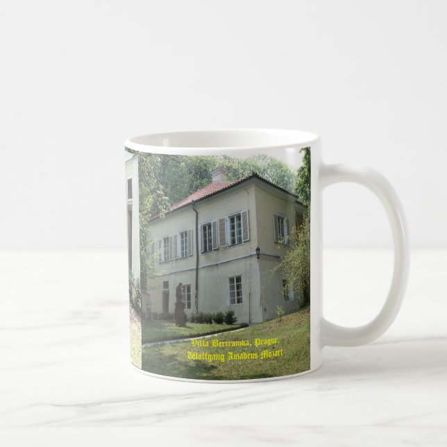 Taza De Café Villa Bertramka-Mozart-Praga (Derecha)