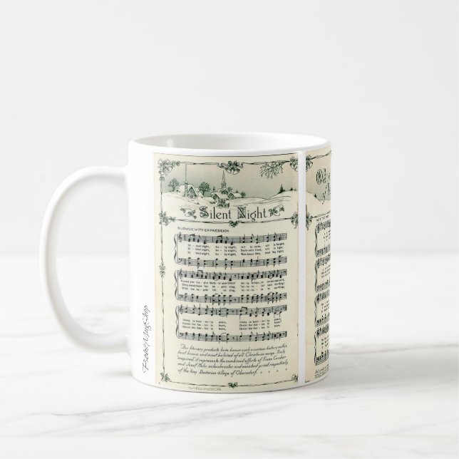 Taza De Café Villancicos del navidad (Izquierda)