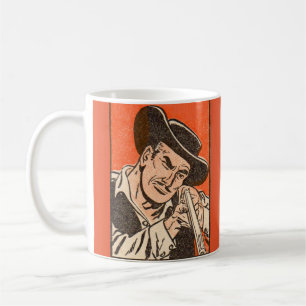 Taza De Café Villano occidental de 1955 con rifle de Billy the