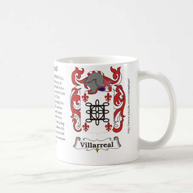 Taza De Café Villarreal, el origen, significado y el escudo (Derecha)