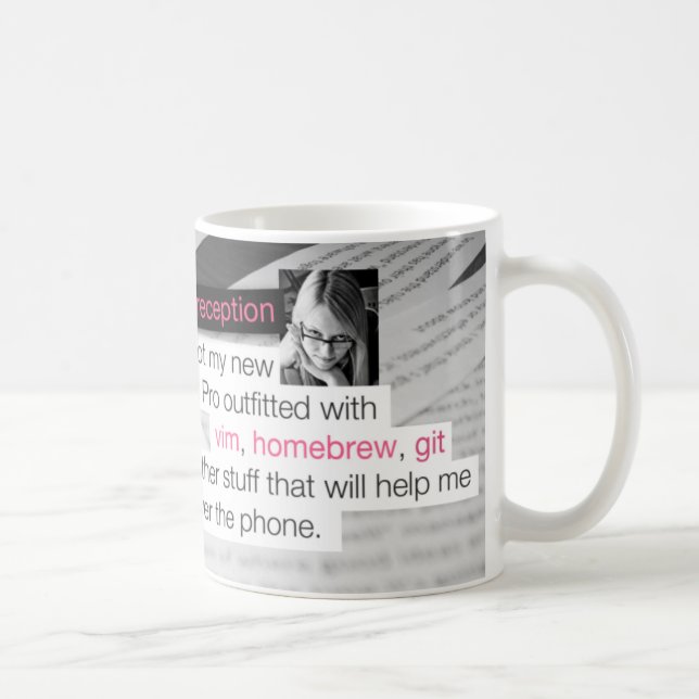 Taza De Café Vim, brew casero y git (Derecha)