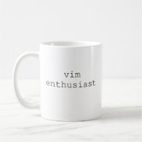 Vim Enthusiast Mug para Nervios de TI, programador