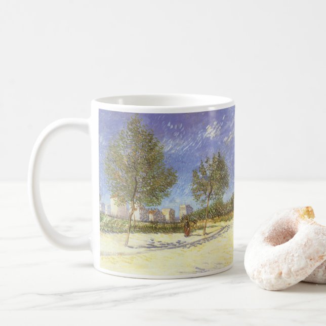 Taza De Café Vincent van Gogh - A las afueras de París (Con donut)