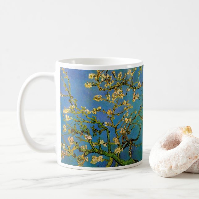 Taza De Café Vincent van Gogh - Almendro en flor (Con donut)