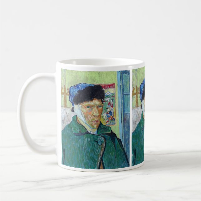 Taza De Café Vincent van Gogh - Autorretrato con oreja vendada (Izquierda)