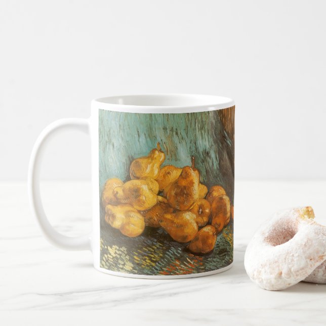 Taza De Café Vincent van Gogh - Bodegón con peras de membrillo (Con donut)