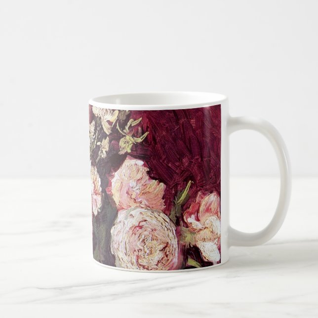 Taza De Café Vincent Van Gogh - Bowl con peoneses y Rosas (Derecha)