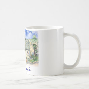 Taza De Café Vincent van Gogh - cabañas con los tejados