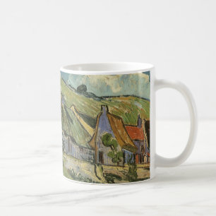 Taza De Café Vincent van Gogh - Cabañas con Tejado de Paja