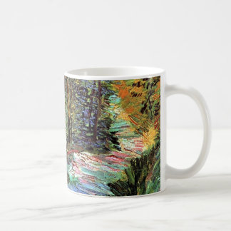 Taza De Café Vincent Van Gogh - Camino en el bosque Arte fino