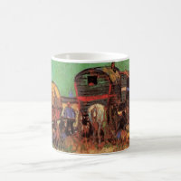 Vincent van Gogh - Campamento de Gitanos Caravanas