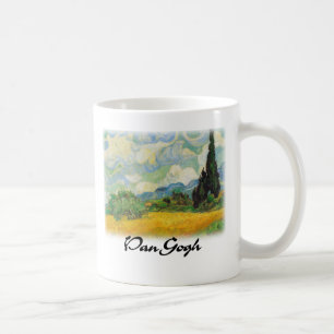Taza De Café Vincent van Gogh - campo de trigo con los cipreses
