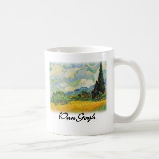 Taza De Café Vincent van Gogh - campo de trigo con los cipreses