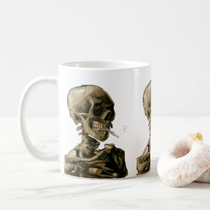 Taza De Café Vincent van Gogh - Cráneo con cigarrillo encendido