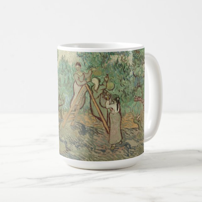 Taza De Café Vincent van Gogh el | la huerta verde oliva (Anverso derecho)